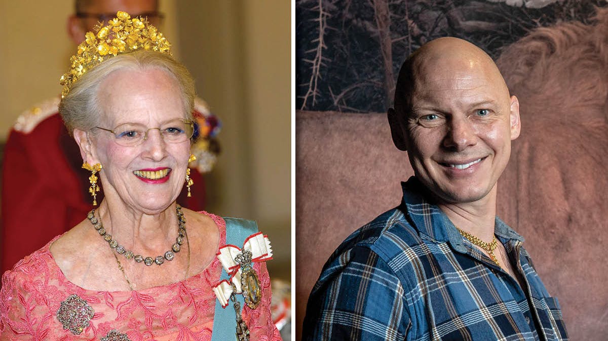 Dronning Margrethe og Jim Lyngvild