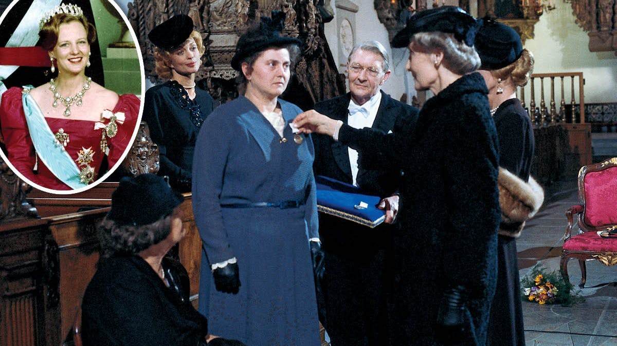 "Lauras store dag", afsnit 16 i "Matador". Indsat: Dronning Margrethe i 1980.
