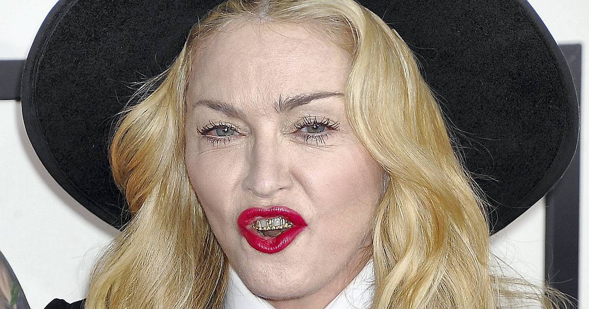Madonna nu med guldtænder BILLED-BLADET