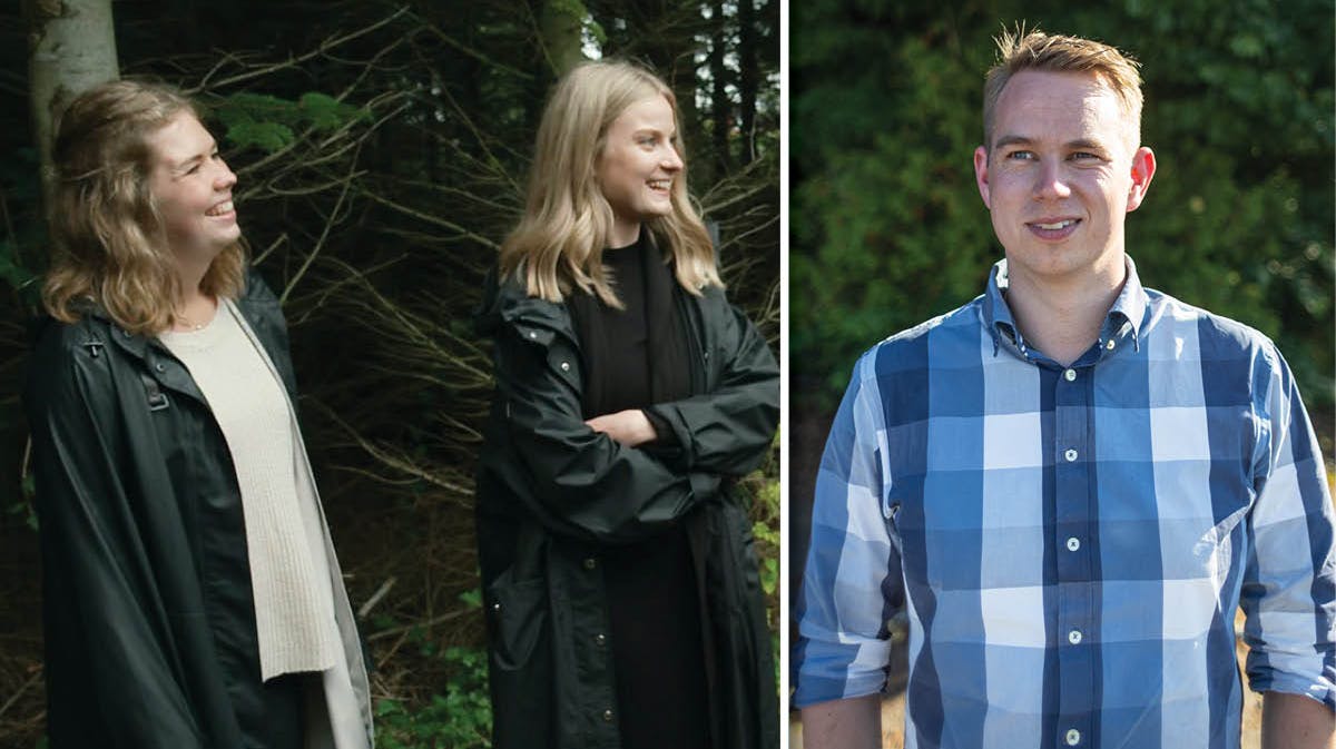 Dorte og Malou samt Morten Jørgensen fra "Kærlighed hvor kragerne vender"