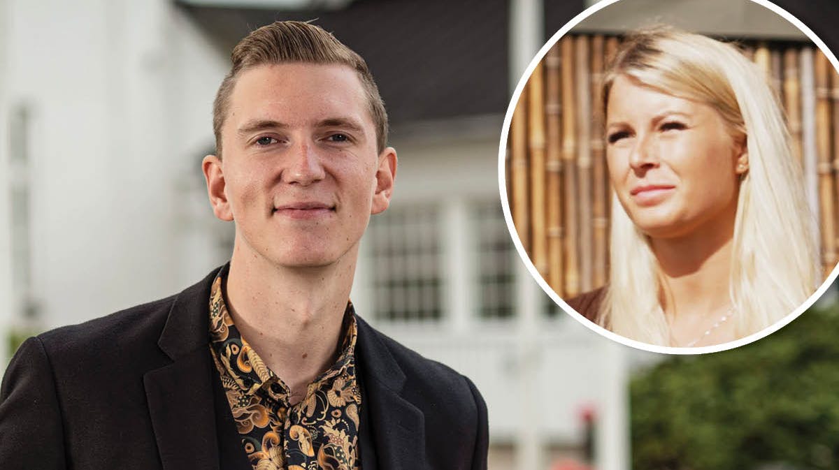 Kasper Krogh Bendixen og Christie i "Kærlighed hvor kragerne vender". 