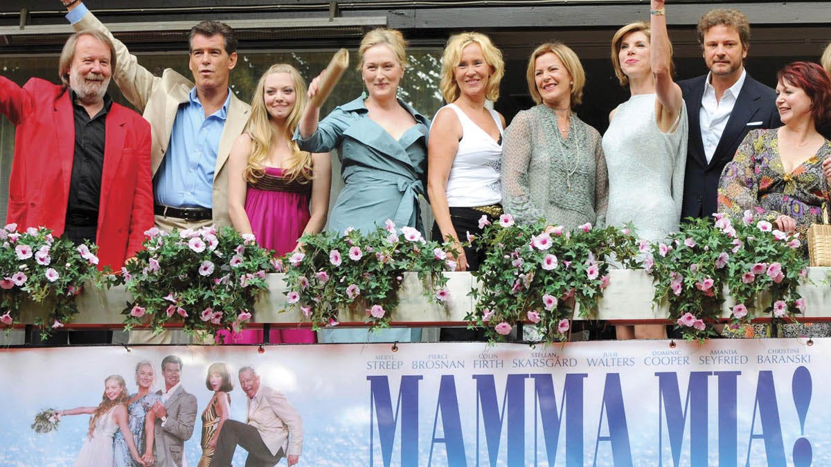 Holdet fra den første Mamma Mia-film i 2008