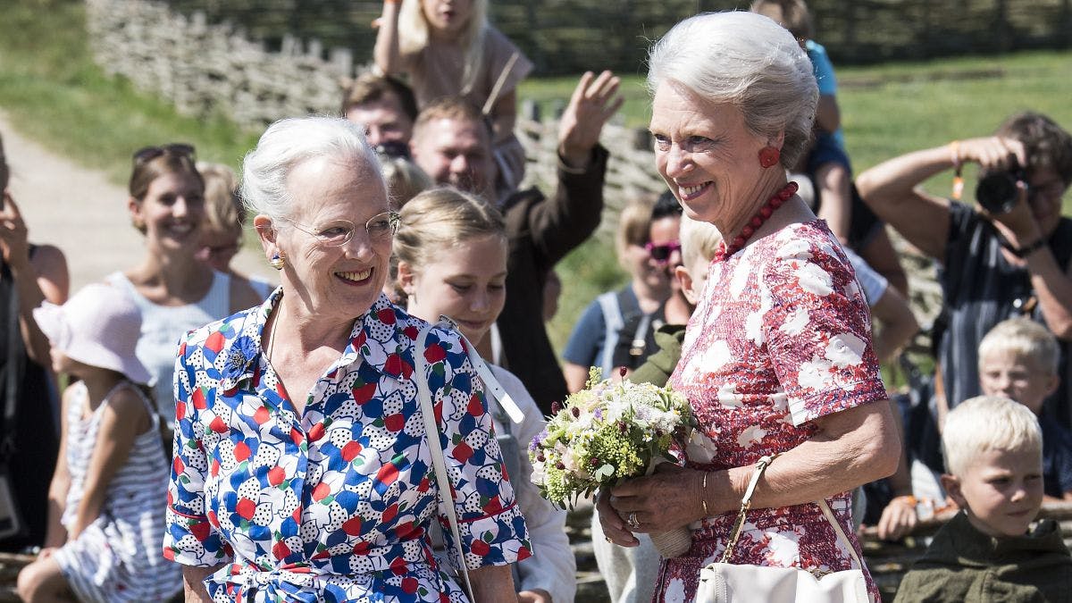 Dronning Margrethe og prinsesse Benedikte.