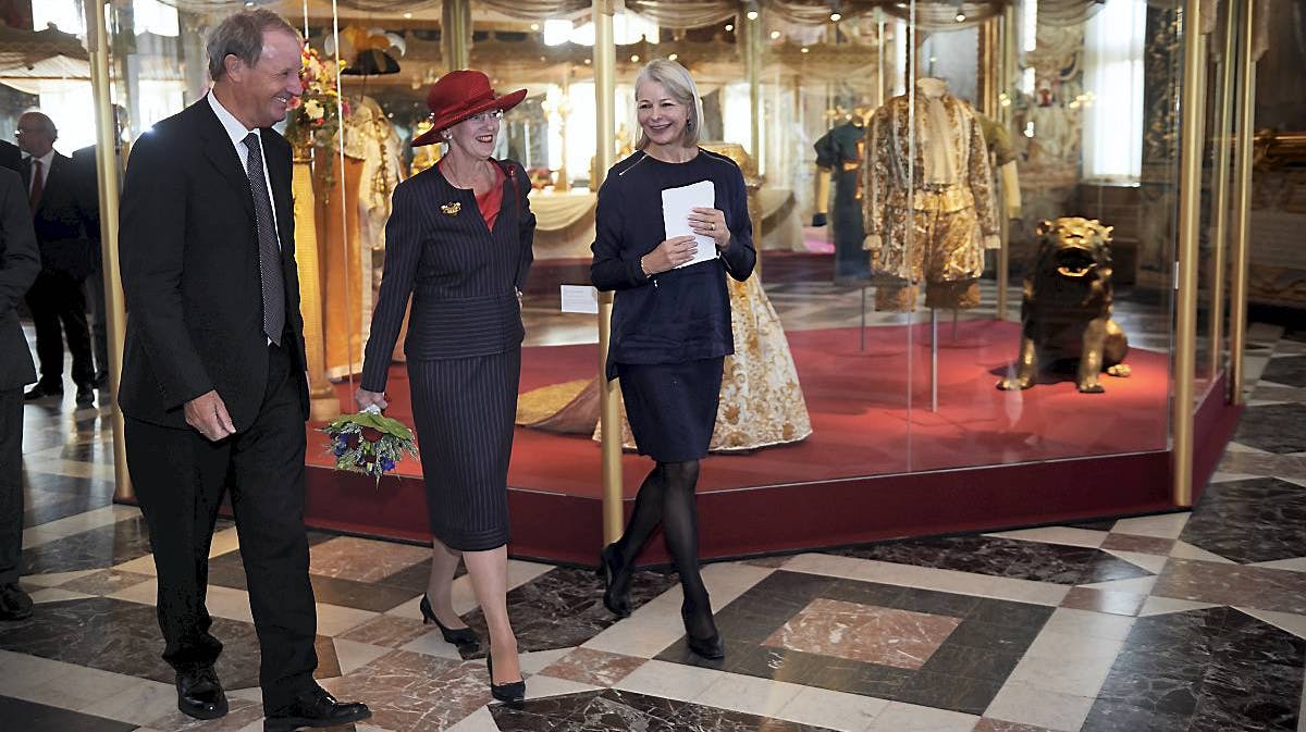 Dronning Margrethe besøger udstillingen "1814".