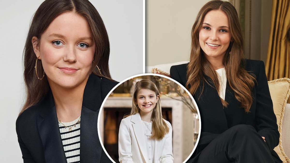 Prinsesse Isabella, prinsesse Ingrid-Alexandra og prinsesse Estelle.