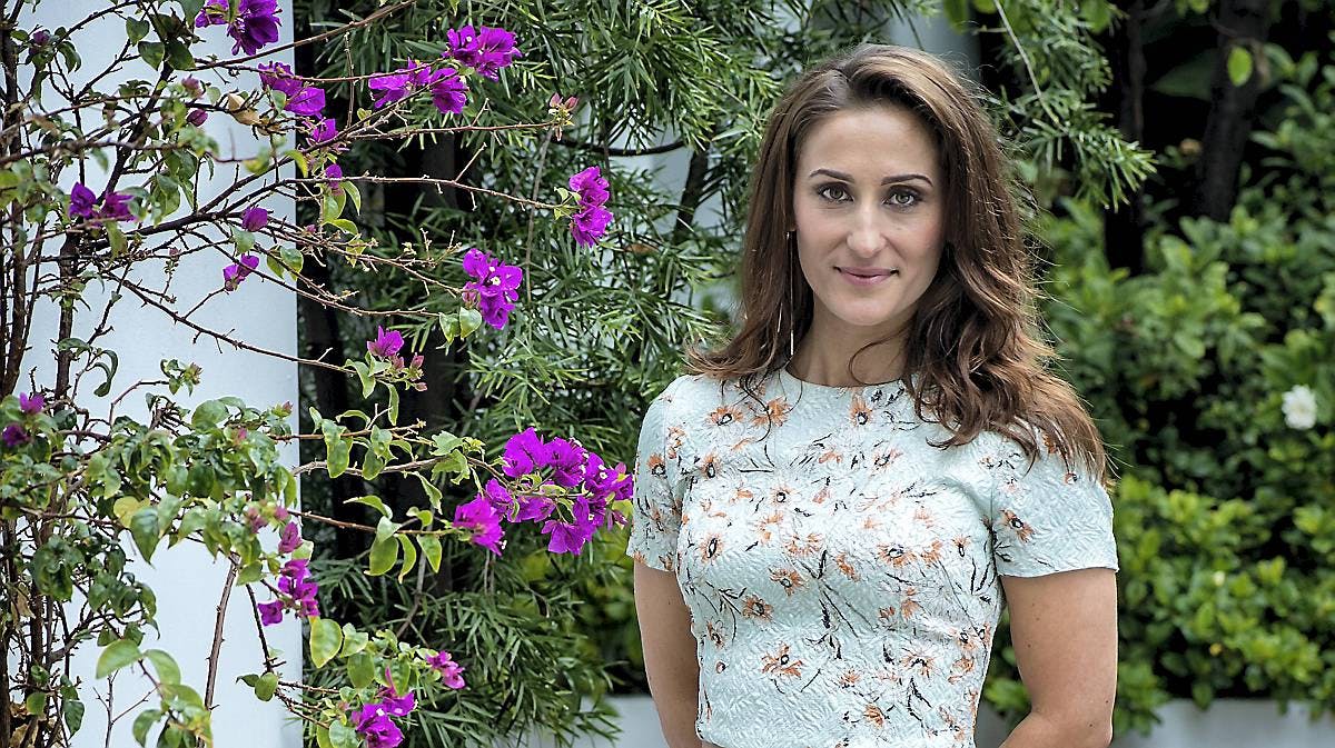 Marijana Jankovic taler med BILLED-BLADET i Los Angeles.