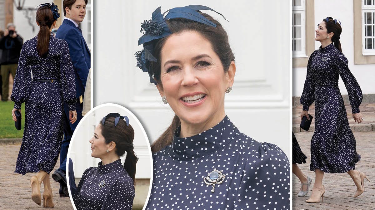 Fotomontage med kronprinsesse Mary. 