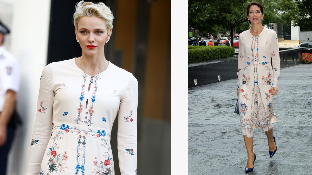 Fyrstinde Charlene af Monaco og kronprinsesse Mary.