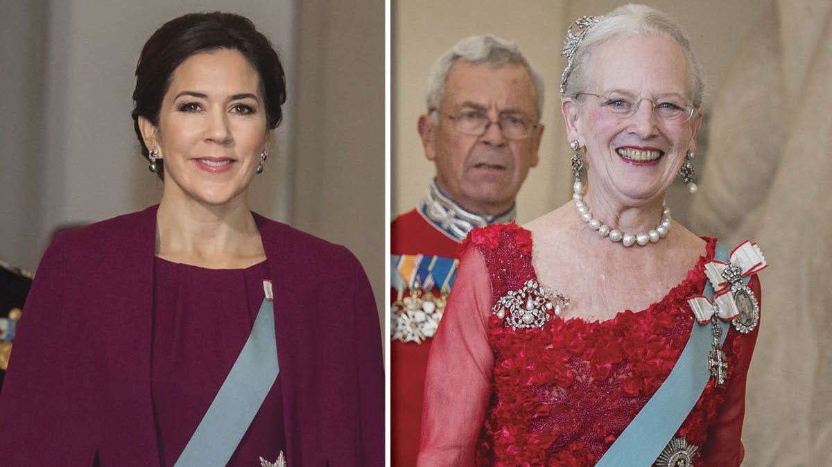 Kronprinsesse Mary og dronning Margrethe.