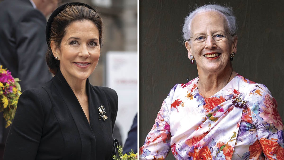 Kronprinsesse Mary og dronning Margrethe.