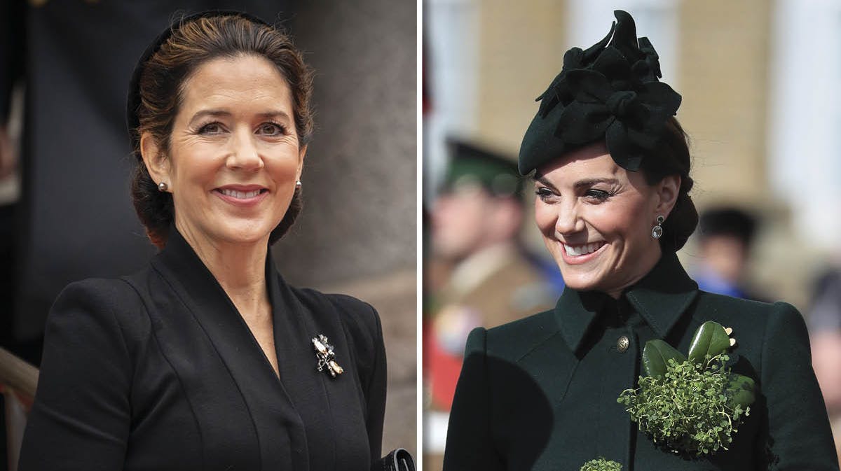Kronprinsesse Mary og hertuginde Catherine.