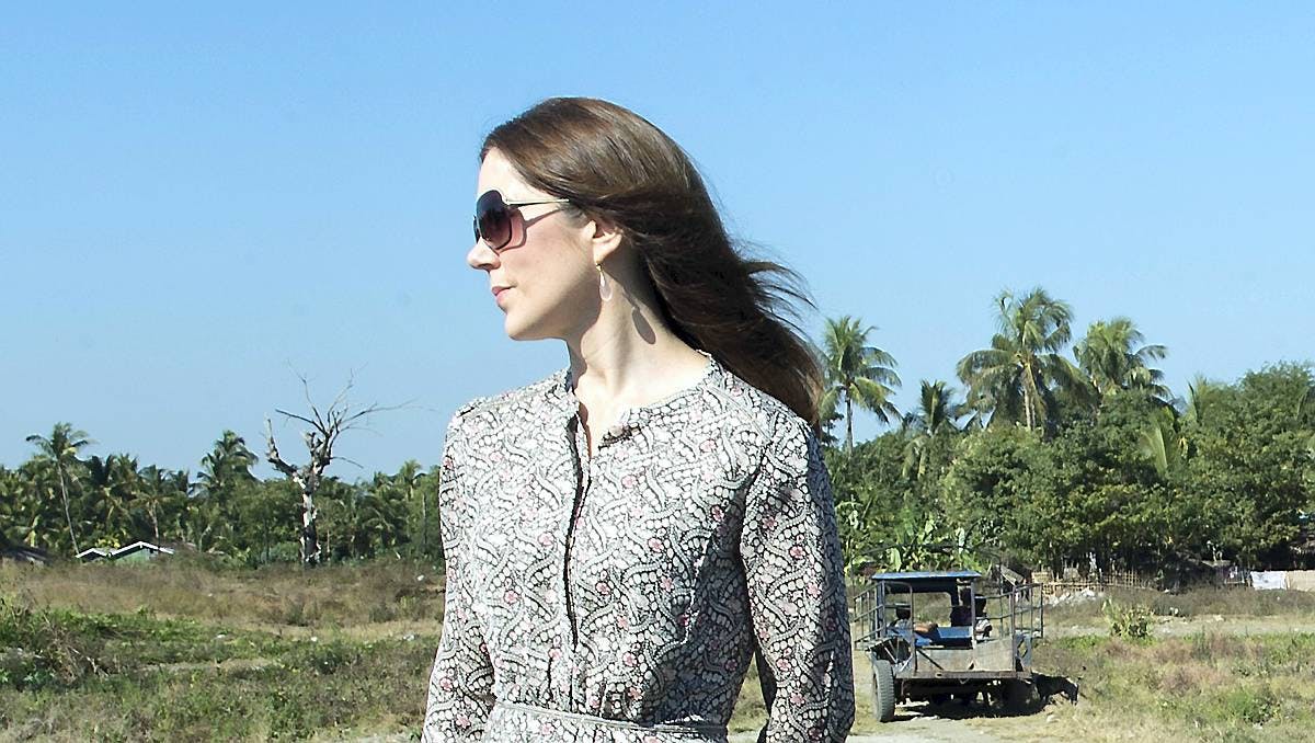 Kronprinsesse Mary i Myanmar.