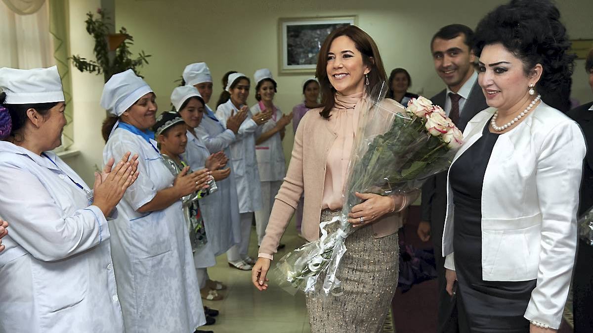 Kronprinsesse Mary på besøg i Tajikistan.