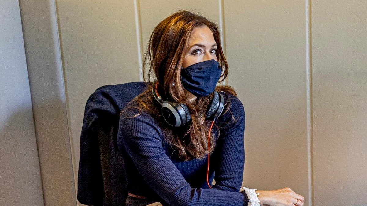 Kronprinsesse Mary under besøget mandag.