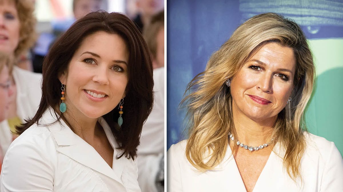 Kronprinsesse Mary og dronning Maxima. 