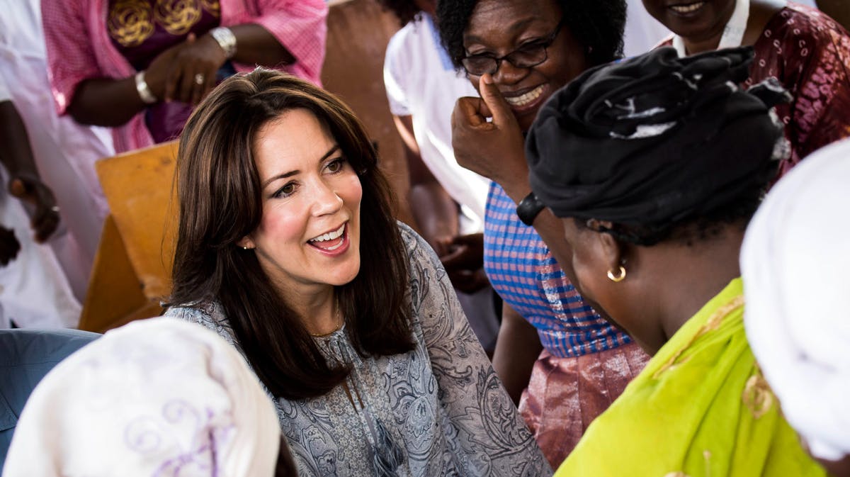 Kronprinsesse Mary i Burkina Faso.