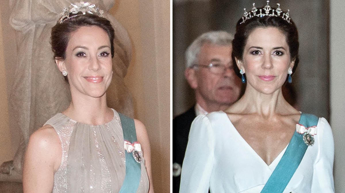 Prinsesse Marie og kronprinsesse Mary. 