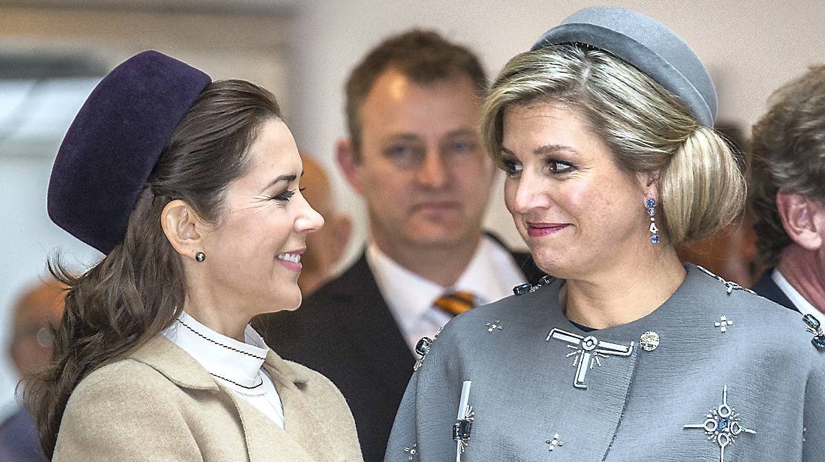 Kronprinsesse Mary og dronning Maxima nyder hinandens selskab