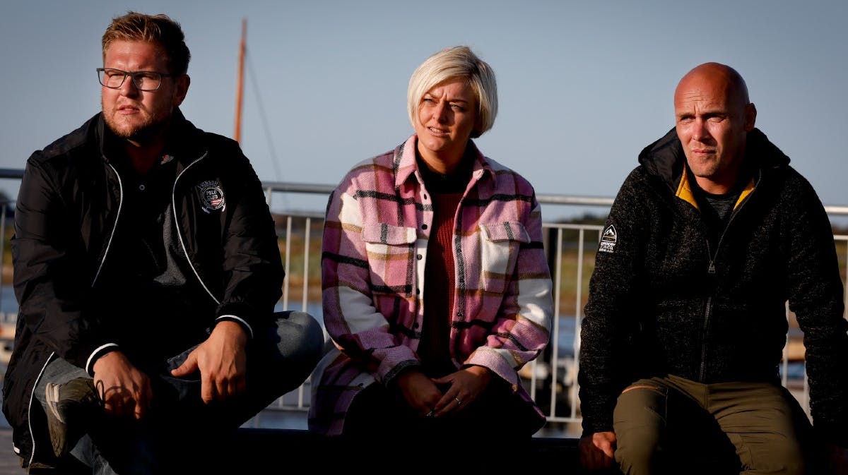 Mathias, Sussi og Peder fra "Kærlighed hvor kragerne vender".