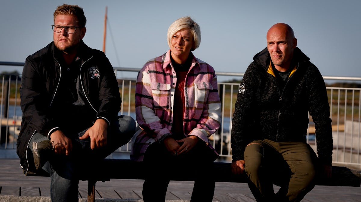 Mathias, Sussi og Peder i "Kærlighed hvor kragerne vender"