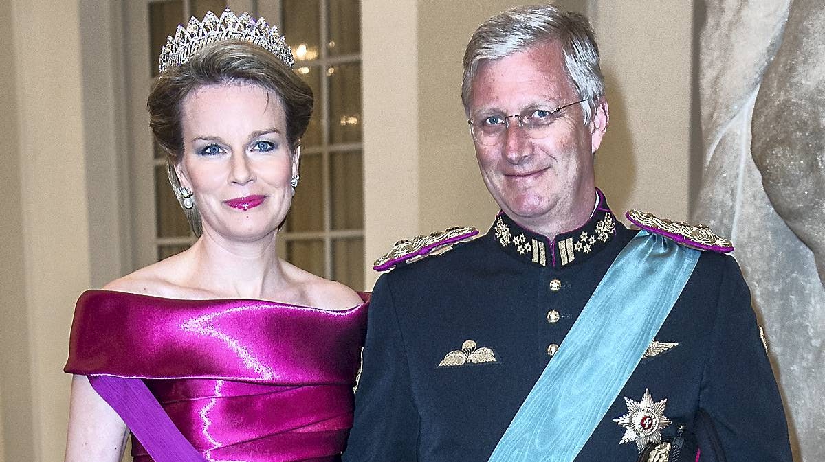 Dronning Mathilde og kong Philippe.