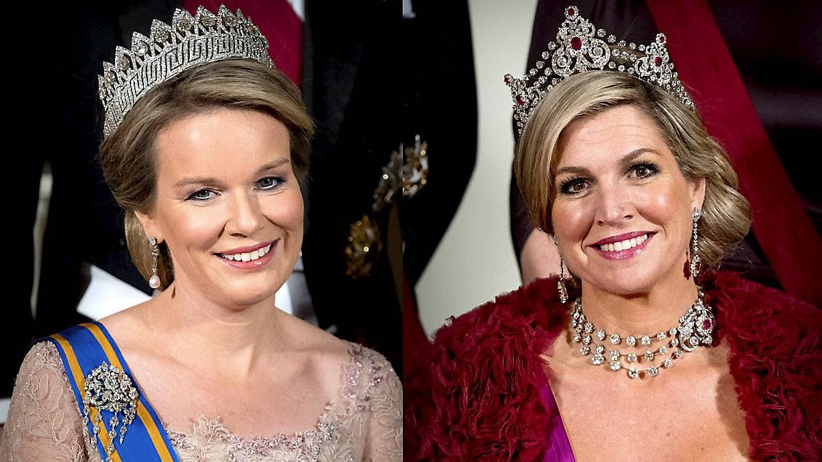 Dronning Mathilde og dronning Maxima