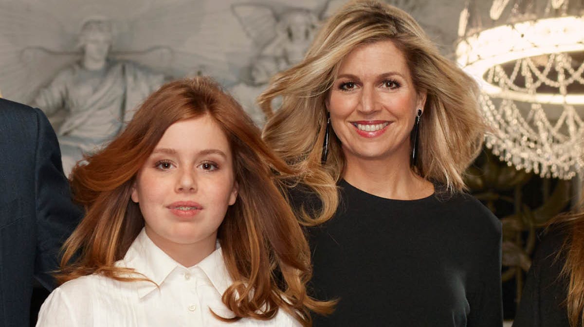 Dronning Maxima og prinsesse Alexia. 