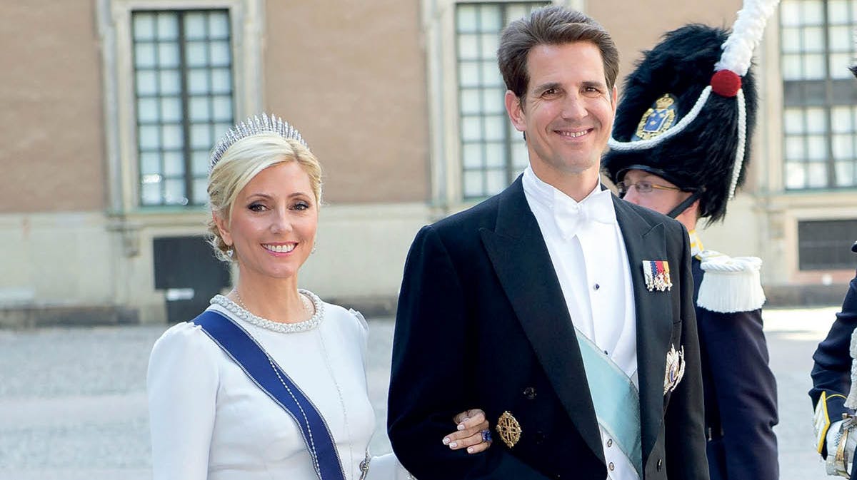 Kronprinsesse Marie-Chantal og kronprins Pavlos.&nbsp;
