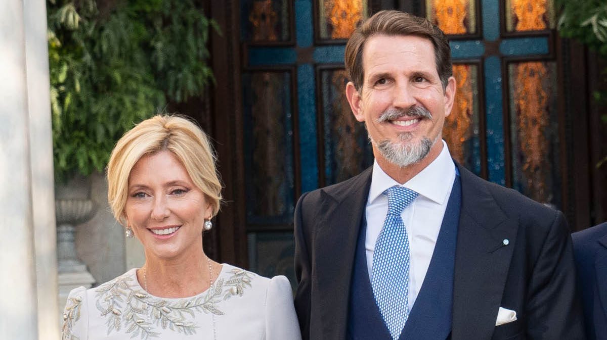 Kronprinsesse Marie-Chantal og kronprins Pavlos.&nbsp;