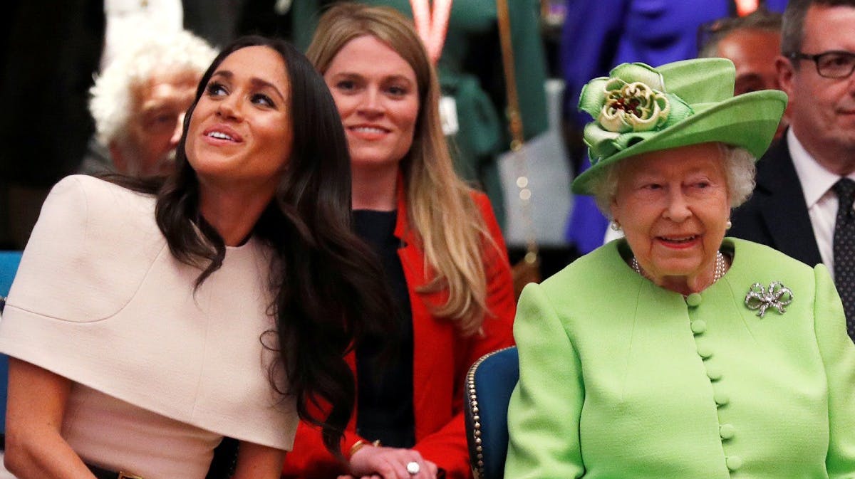 Meghan og dronning Elizabeth