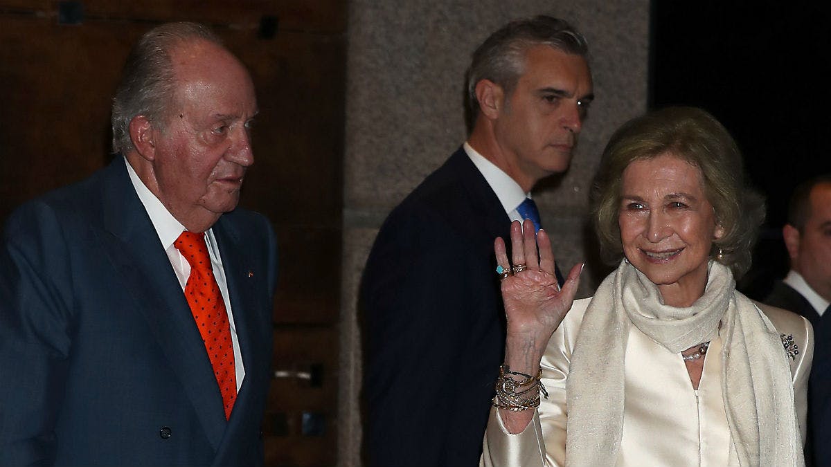 Kong Juan Carlos og dronning Sofia i 2018.