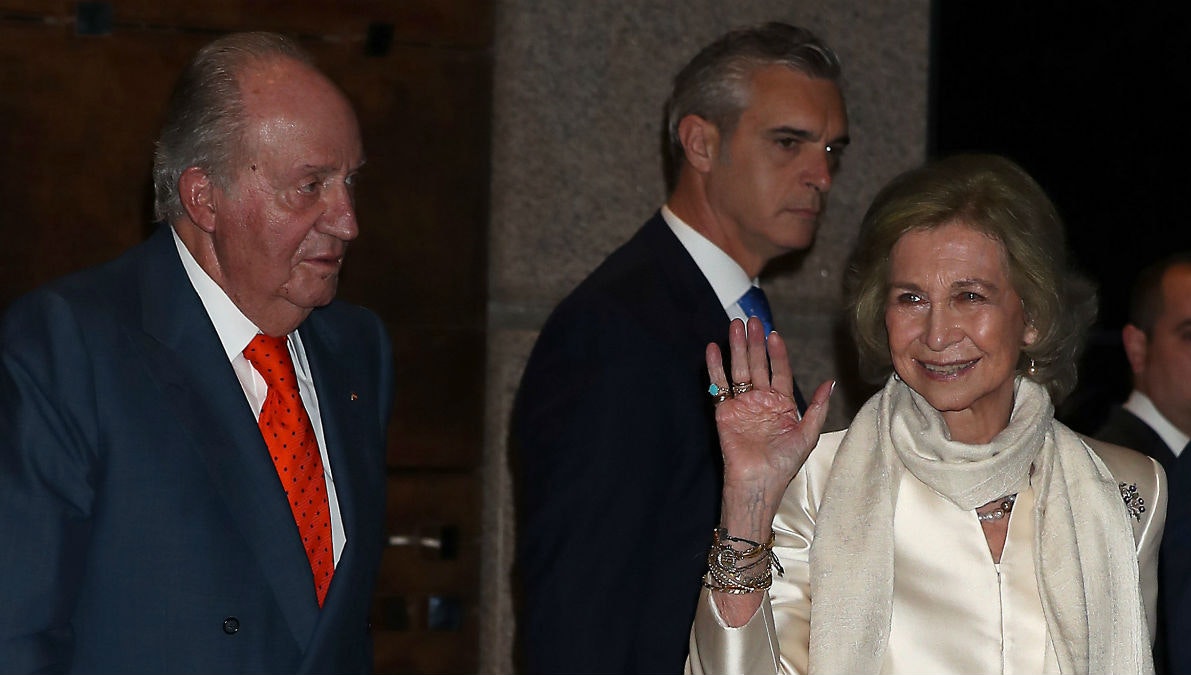 Kong Juan Carlos og dronning Sofia i 2018.