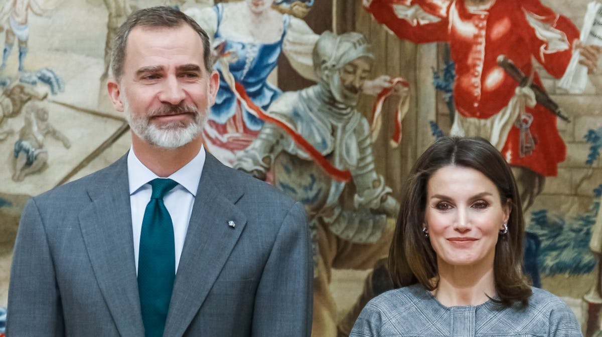 Kong Felipe og dronning Letizia.&nbsp;