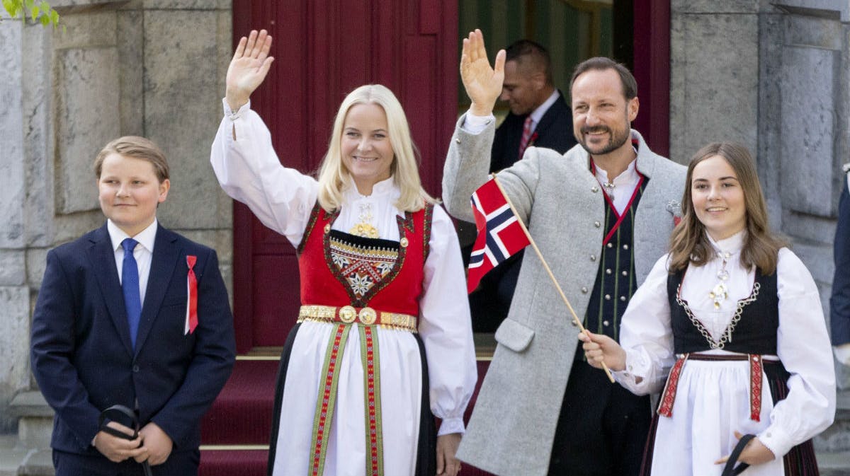 Den norske kronprinsfamilie.&nbsp;