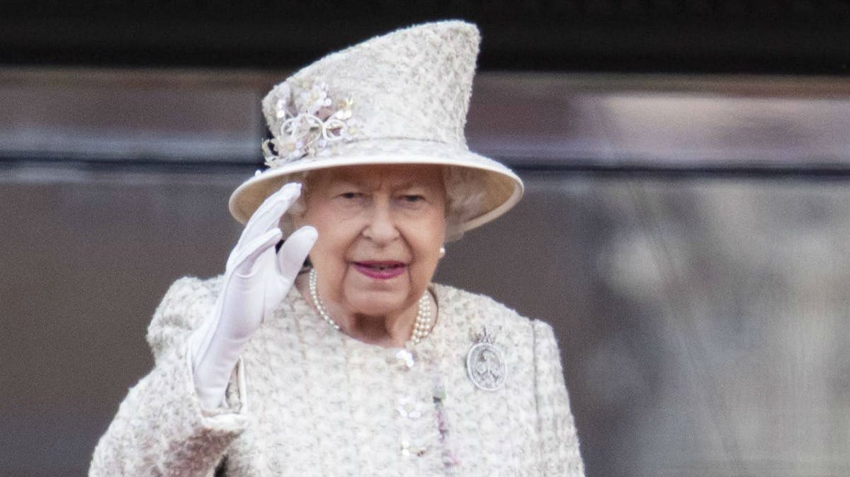 Dronning Elizabeth ved Trooping the Colours i 2019. 