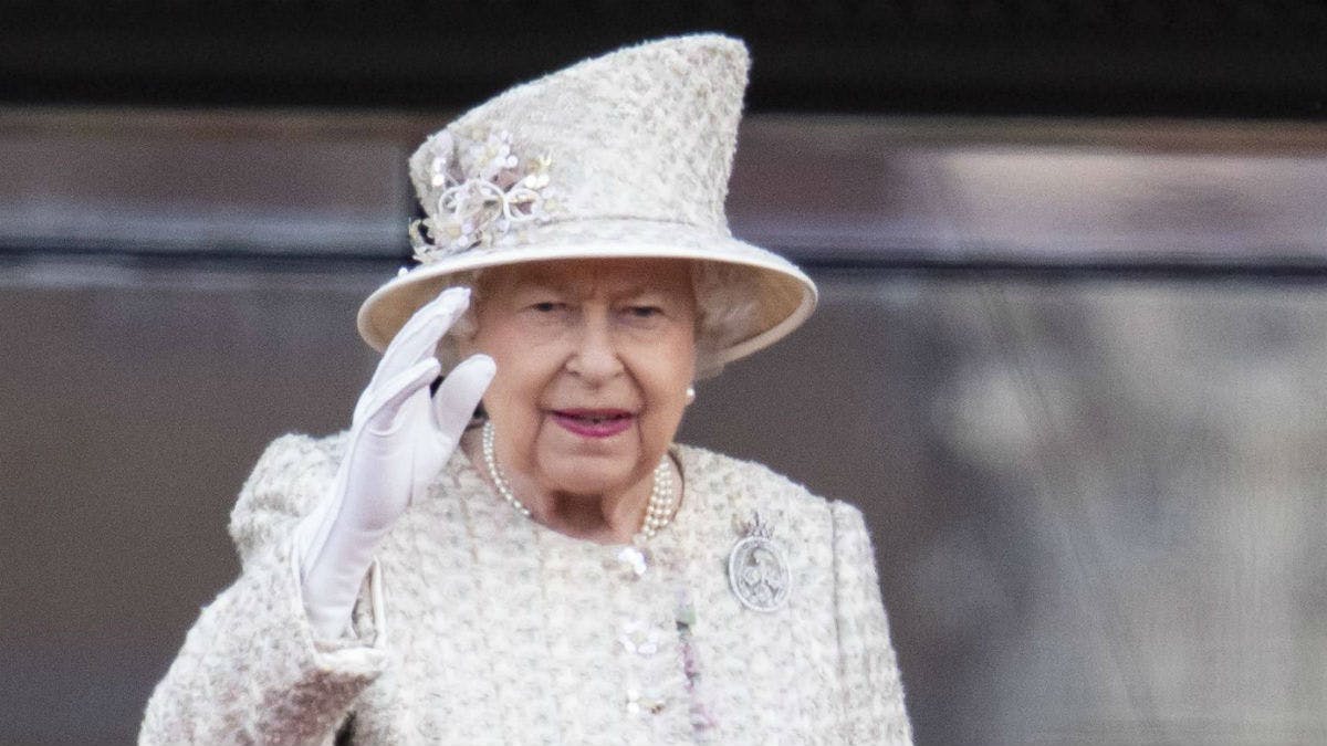 Dronning Elizabeth ved Trooping the Colours i 2019.&nbsp;