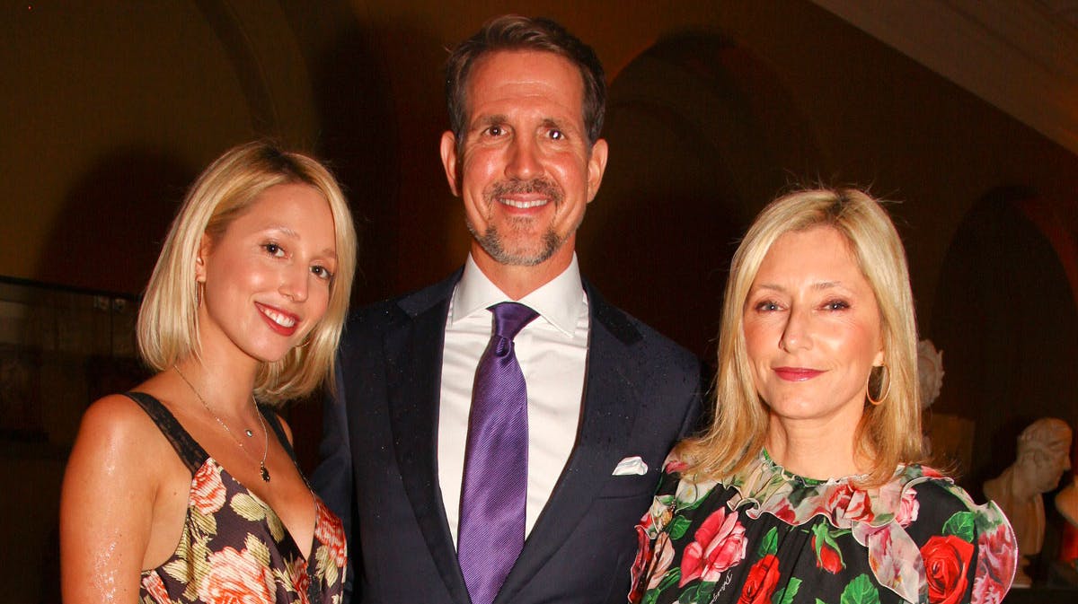 Prinsesse Maria-Olympia, kronprins Pavlos og kronprinsesse Marie-Chantal.