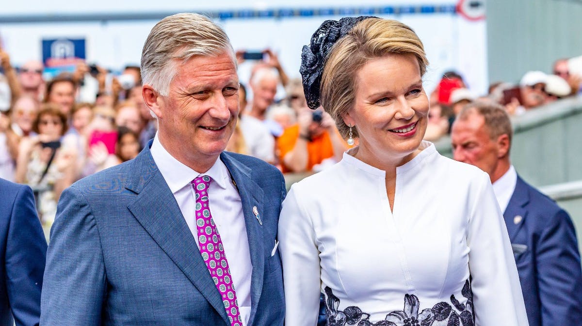 Kong Philippe og dronning Mathilde. 