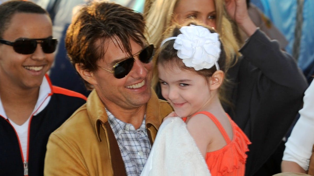 Tom Cruise og datteren Suri i 2010.