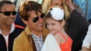 Tom Cruise og datteren Suri i 2010.