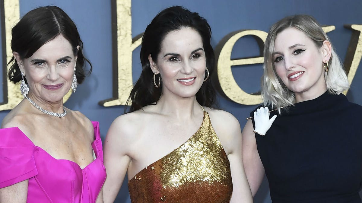 Elizabeth McGovern, Michelle Dockery og Laura Carmichael fra "Downton Abbey".