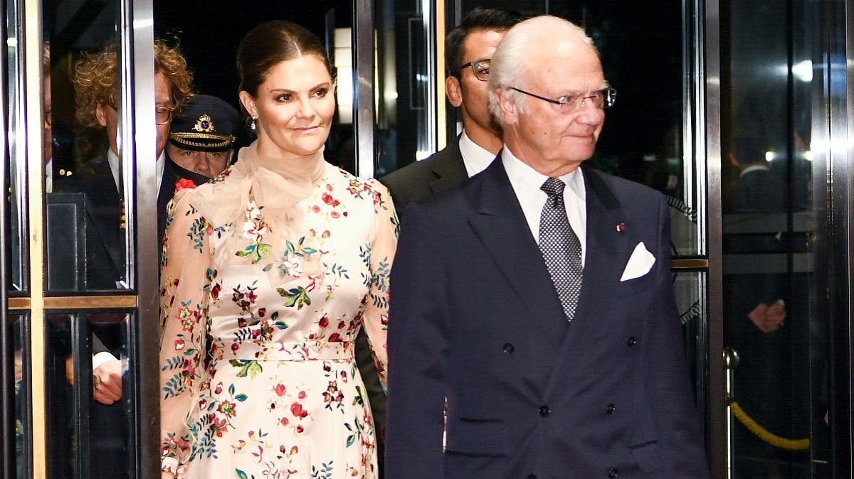 Kronprinsesse Victoria og kong Carl Gustaf