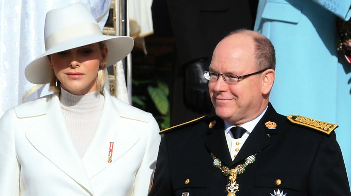 Fyrstinde Charlene og fyrst Albert. 