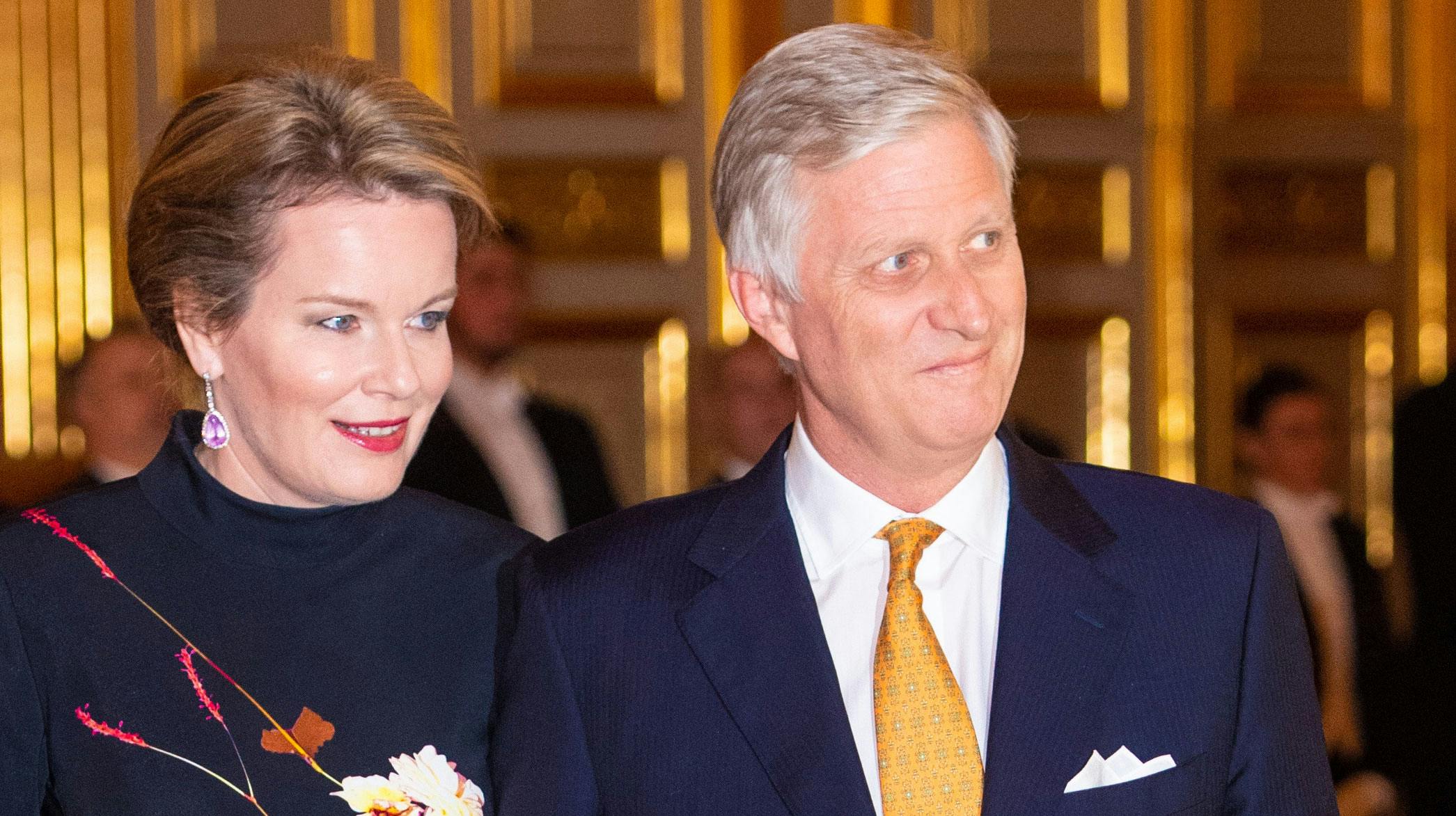 Dronning Mathilde og kong Philippe.