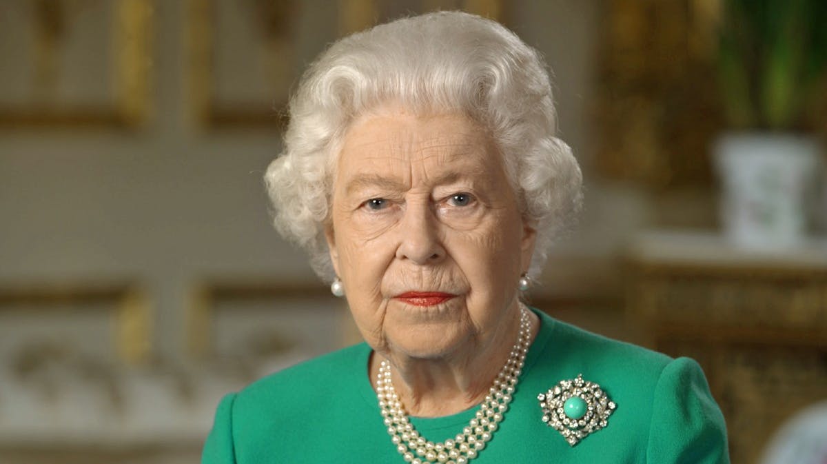Dronning Elizabeth. 