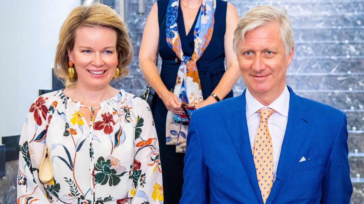 Dronning Mathilde og kong Philippe. 