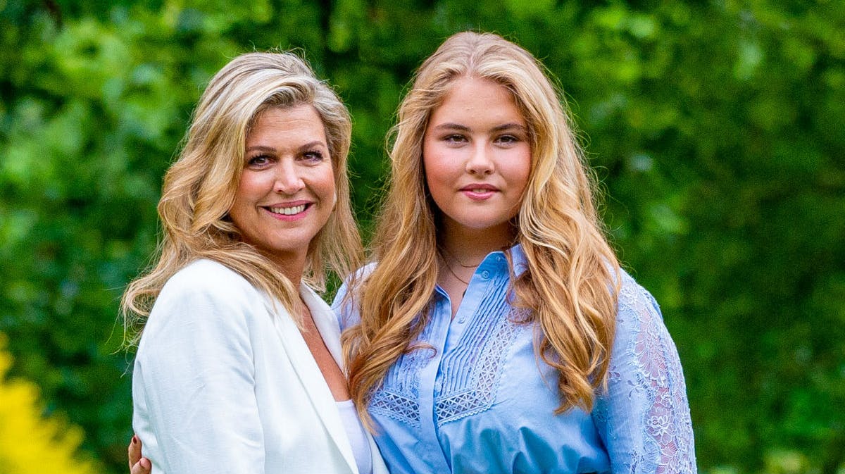 Dronning Maxima og prinsesse Amalia. 