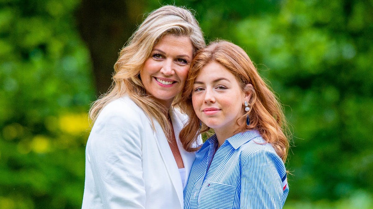 Dronning Maxima og prinsesse Alexia. 