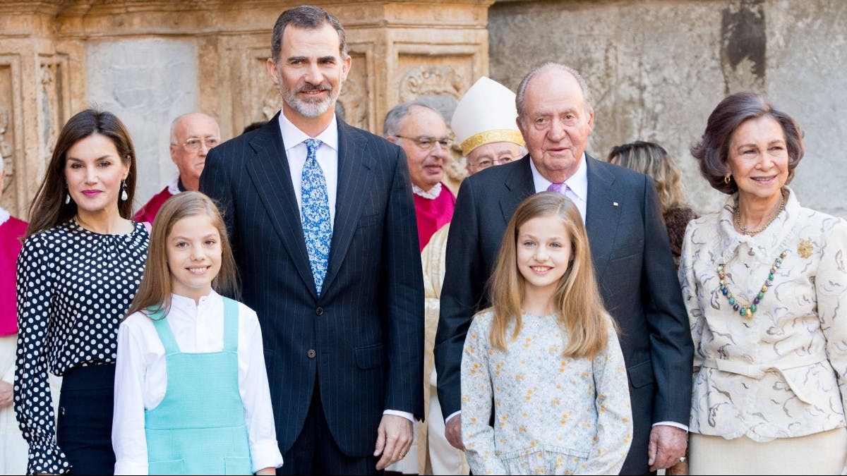 Den spanske kongefamilie.&nbsp;