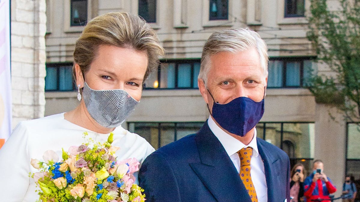 Dronning Mathilde og kong Philippe. 